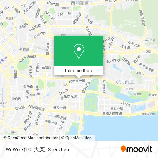 WeWork(TCL大厦) map