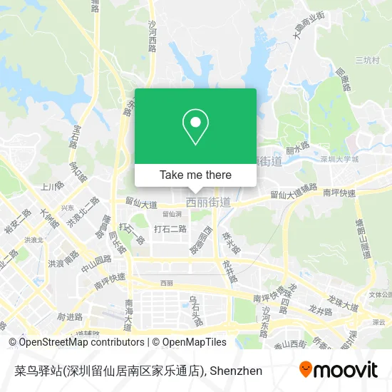 菜鸟驿站(深圳留仙居南区家乐通店) map