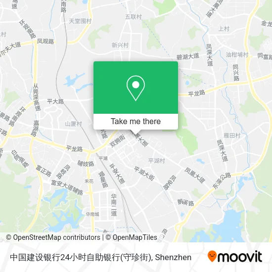 中国建设银行24小时自助银行(守珍街) map