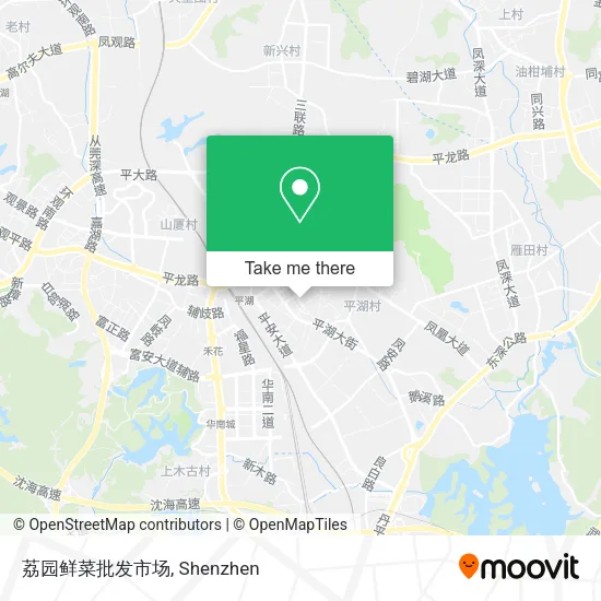 荔园鲜菜批发市场 map