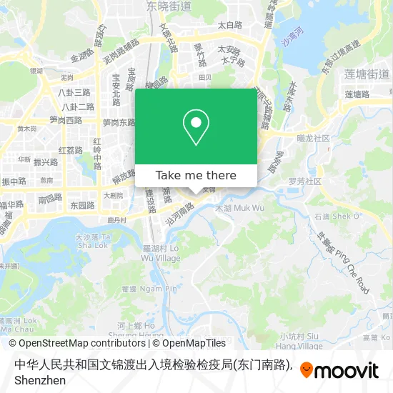 中华人民共和国文锦渡出入境检验检疫局(东门南路) map