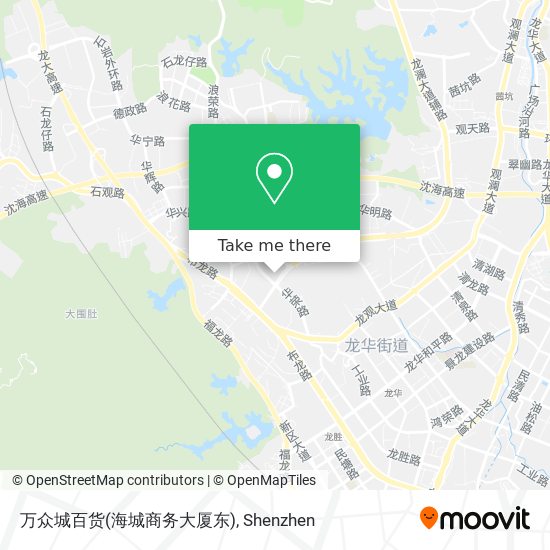 万众城百货(海城商务大厦东) map