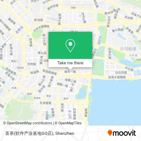 喜茶(软件产业基地GO店) map