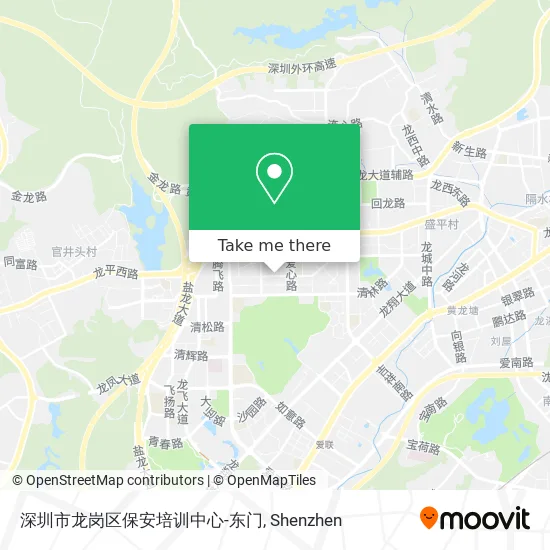 深圳市龙岗区保安培训中心-东门 map