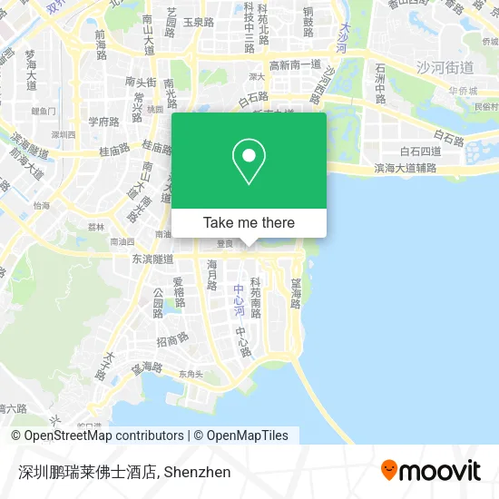 深圳鹏瑞莱佛士酒店 map