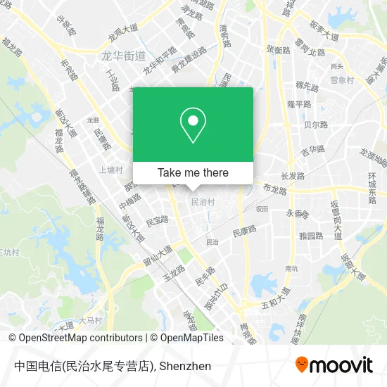 中国电信(民治水尾专营店) map