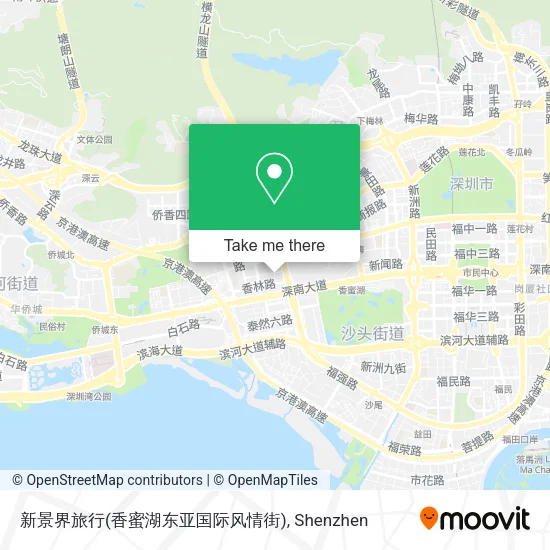 新景界旅行(香蜜湖东亚国际风情街) map