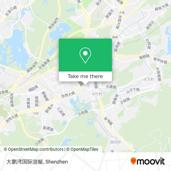 大鹏湾国际游艇 map