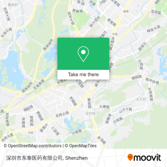 深圳市东泰医药有限公司 map