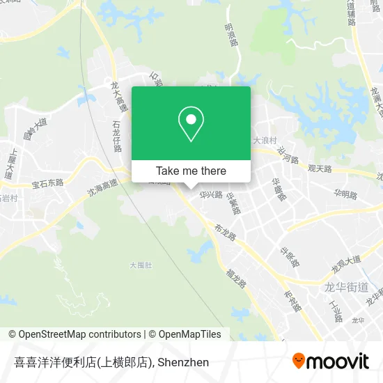 喜喜洋洋便利店(上横郎店) map