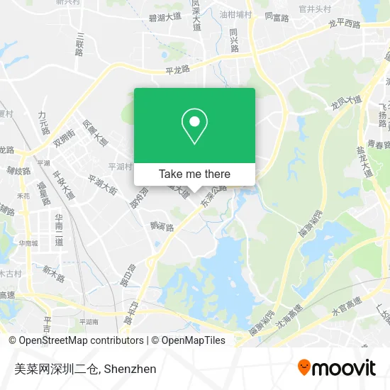 美菜网深圳二仓 map