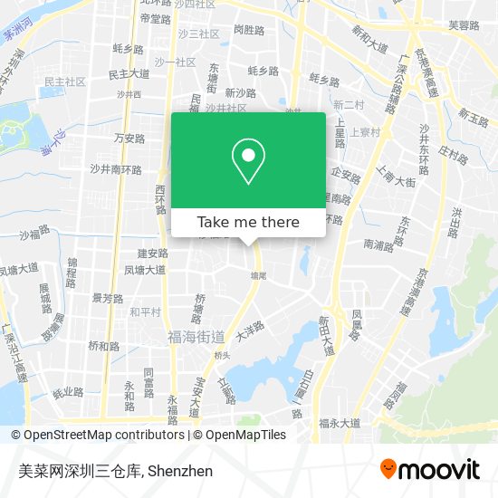 美菜网深圳三仓库 map