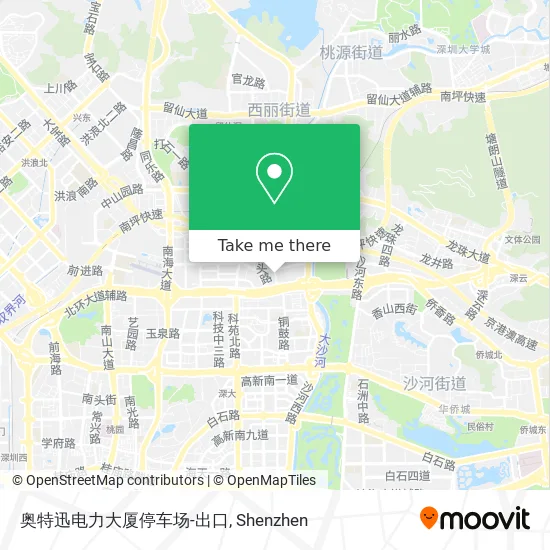 奥特迅电力大厦停车场-出口 map