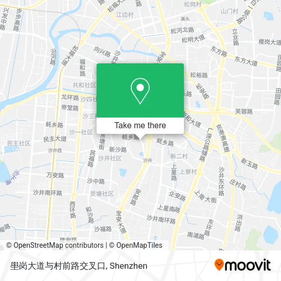 壆岗大道与村前路交叉口 map