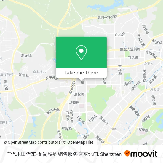 广汽本田汽车-龙岗特约销售服务店东北门 map