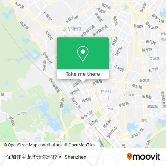 优加佳宝龙华沃尔玛校区 map