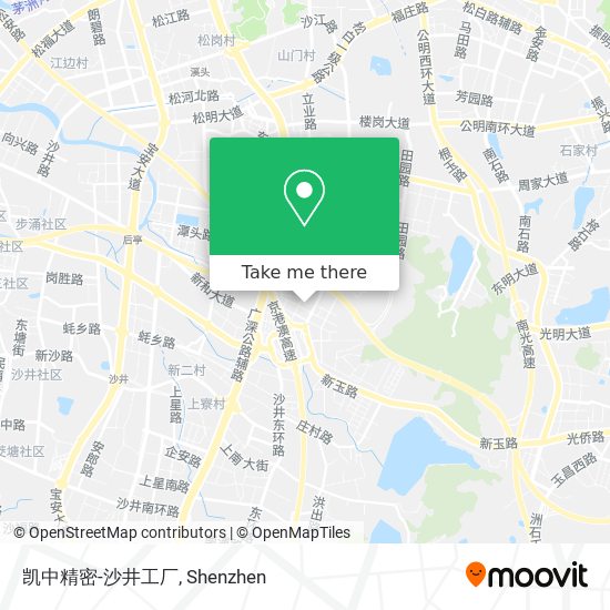 凯中精密-沙井工厂 map
