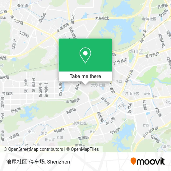 浪尾社区-停车场 map