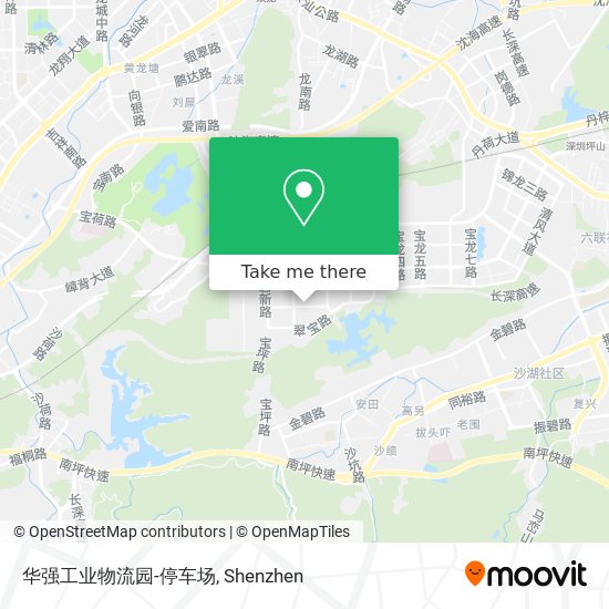 华强工业物流园-停车场 map