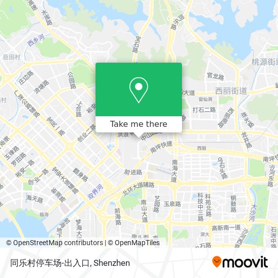 同乐村停车场-出入口 map