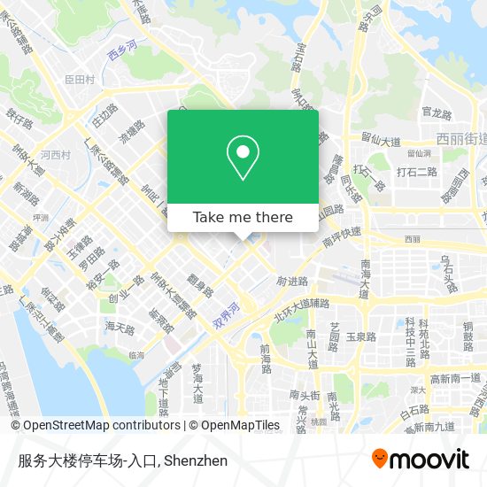 服务大楼停车场-入口 map