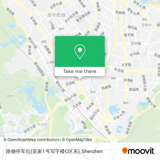 路侧停车位(皇家1号写字楼C区东) map