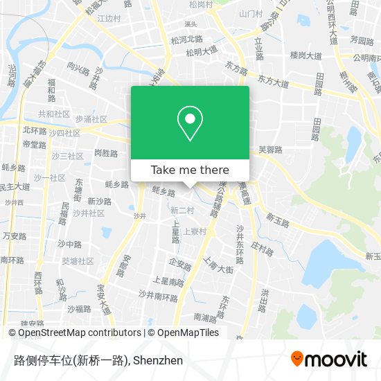 路侧停车位(新桥一路) map