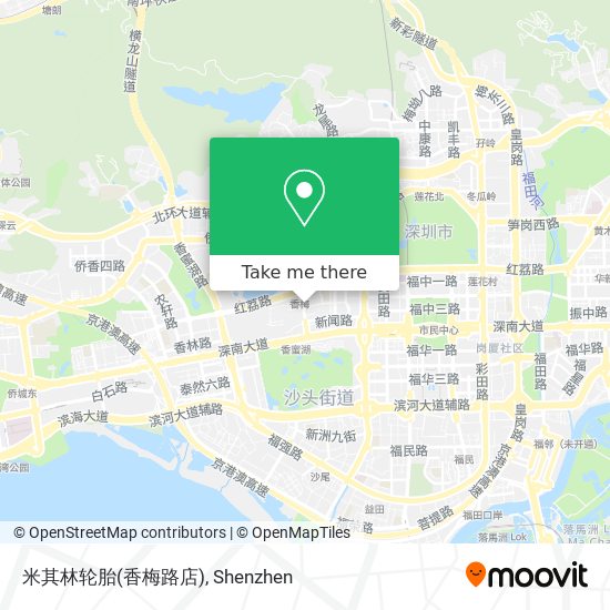 米其林轮胎(香梅路店) map