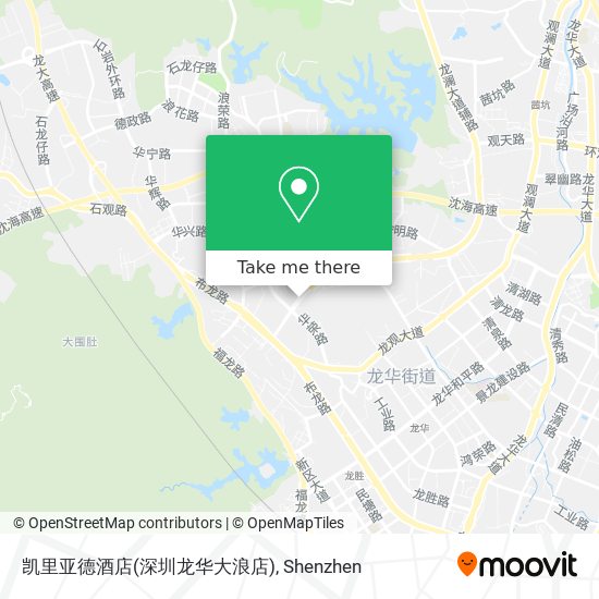 凯里亚德酒店(深圳龙华大浪店) map