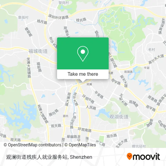 观澜街道残疾人就业服务站 map