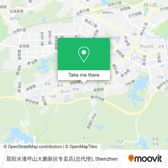 晨阳水漆坪山大鹏新区专卖店(总代理) map