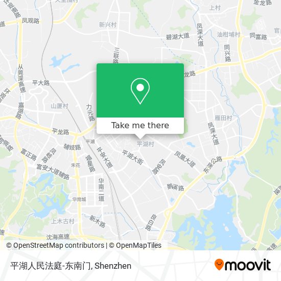 平湖人民法庭-东南门 map
