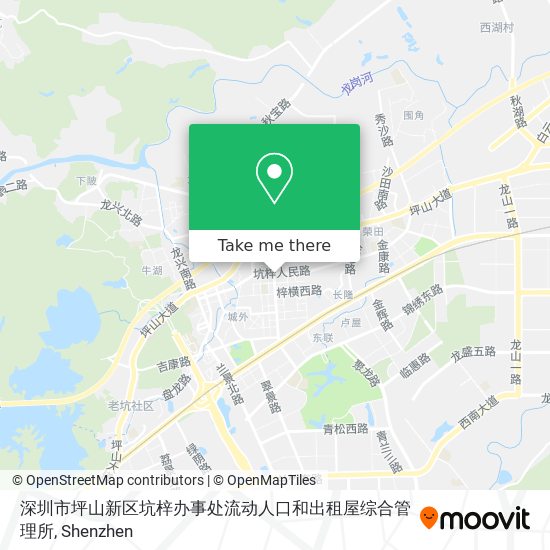 深圳市坪山新区坑梓办事处流动人口和出租屋综合管理所 map
