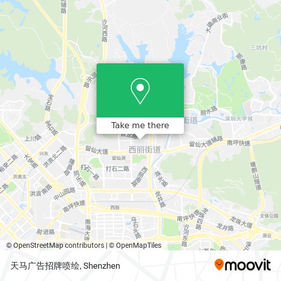 天马广告招牌喷绘 map