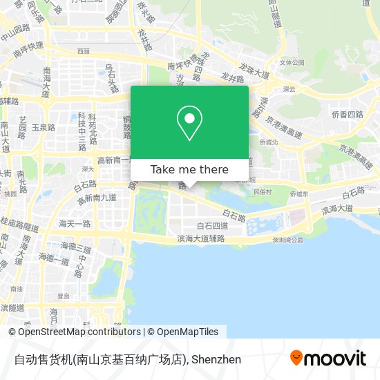 自动售货机(南山京基百纳广场店) map