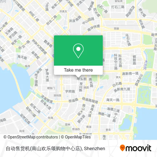 自动售货机(南山欢乐颂购物中心店) map