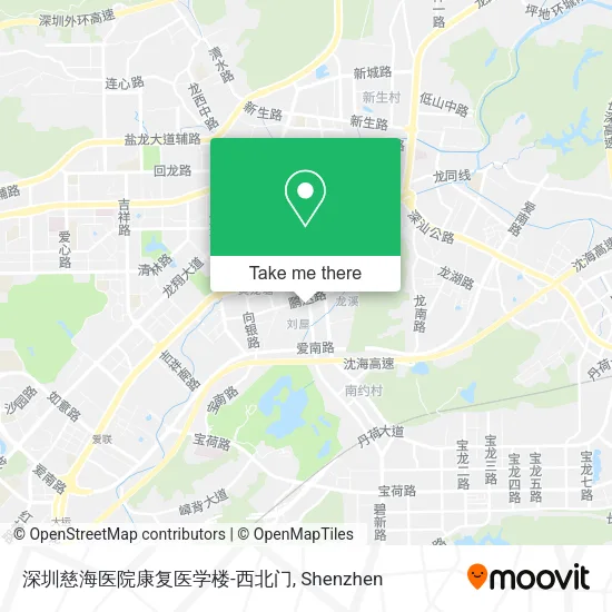 深圳慈海医院康复医学楼-西北门 map