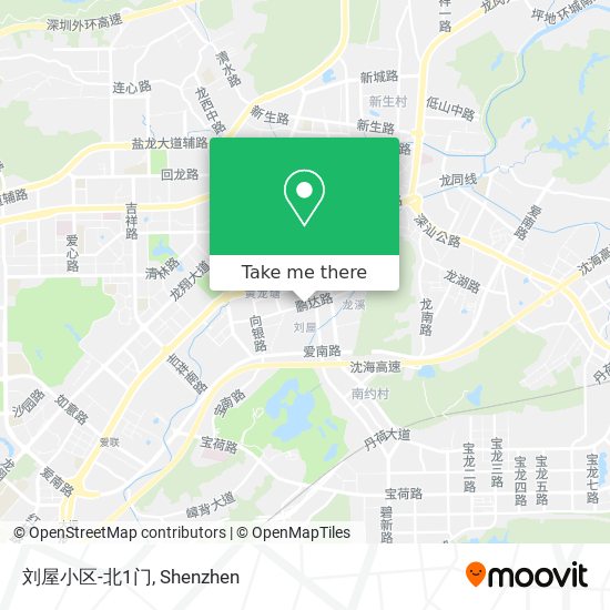 刘屋小区-北1门 map