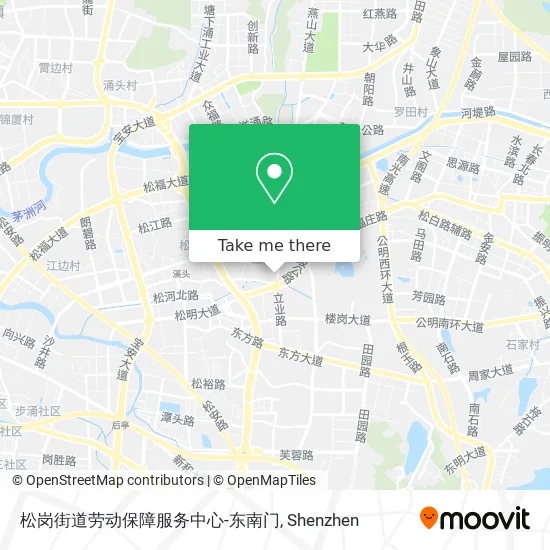 松岗街道劳动保障服务中心-东南门 map