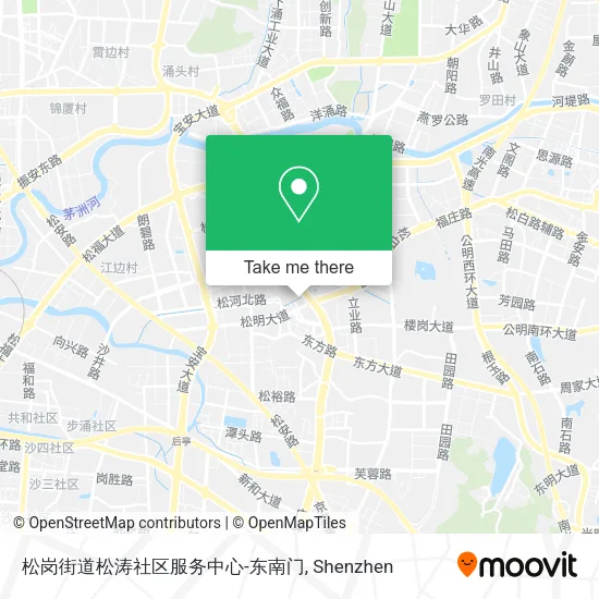 松岗街道松涛社区服务中心-东南门 map