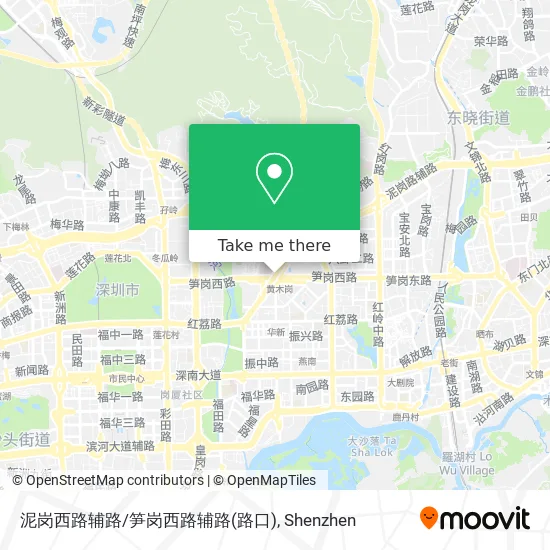 泥岗西路辅路/笋岗西路辅路(路口) map