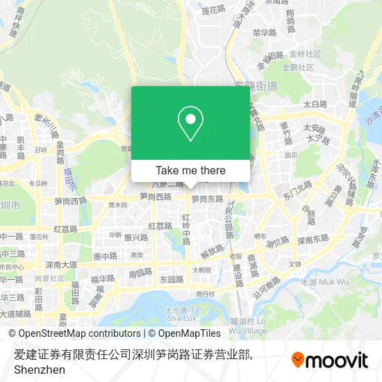 爱建证券有限责任公司深圳笋岗路证券营业部 map