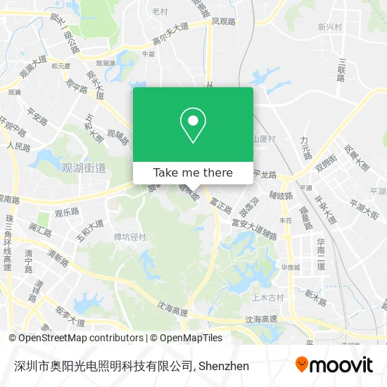 深圳市奥阳光电照明科技有限公司 map