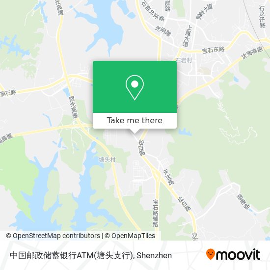 中国邮政储蓄银行ATM(塘头支行) map