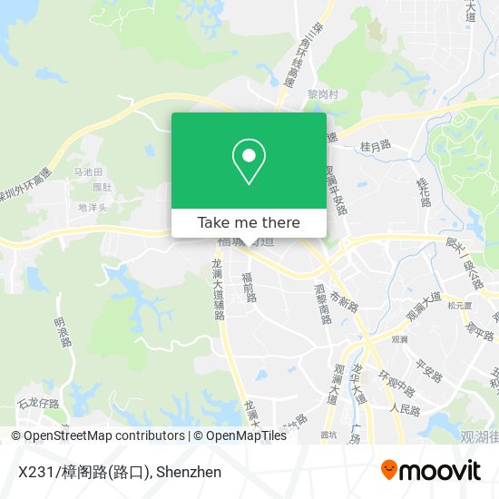 X231/樟阁路(路口) map