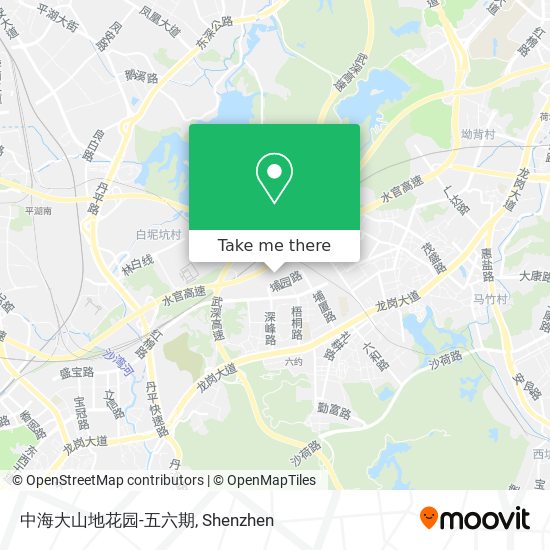 中海大山地花园-五六期 map