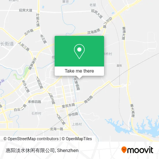 惠阳淡水休闲有限公司 map