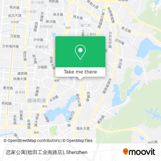 恋家公寓(稔田工业南路店) map