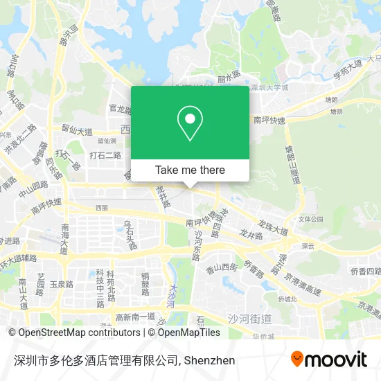深圳市多伦多酒店管理有限公司 map