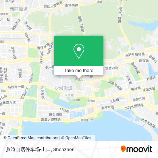 燕晗山居停车场-出口 map